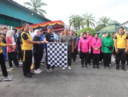 Sambut Hari Bhayangkara ke-80, Polres Pasaman Barat Gelar Olahraga Bersama dan Pembagian Doorprize