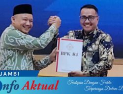 Walikota Alfin Terima WTP Ke-14, Bukti Komitmen Sungai Penuh Kelola Keuangan Daerah Secara Transparan