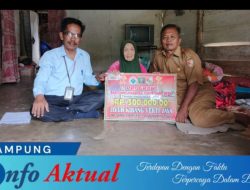 PEMERINTAH TIYUH KIBANG YEKTI JAYA SALURKAN BANTUAN LANGSUNG TUNAI KEPADA 5 KELUARGA PENERIMA MANFAAT