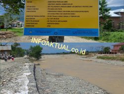 Proyek Pembangunan Tanggul dan Normalisasi Sungai Batang Merao senilai 12,9 Miliar Disorot, Pekerjaan di Duga Asal Jadi