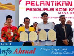 Teuku Adian Resmi Nakhodai KONI Aceh Barat 2026–2030, Siapkan Aceh Barat 1 Data