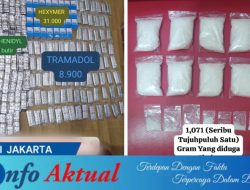 Polsek Kembangan Bongkar Dua Jaringan Narkoba, Sita 1,1 Kilogram Sabu dan Puluhan Ribu Obat Keras