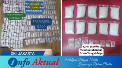 Polsek Kembangan Bongkar Dua Jaringan Narkoba, Sita 1,1 Kilogram Sabu dan Puluhan Ribu Obat Keras