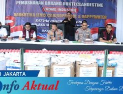 Polres Metro Jakarta Barat Musnahkan 1,1 Ton Bahan Baku Narkotika, Tujuh Tersangka Jaringan Internasional Ditangkap