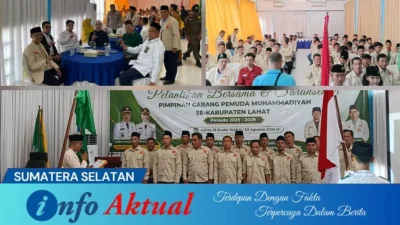 Suasana pelantikan pengurus Pemuda Muhammadiyah Lahat yang dihadiri oleh Wakil Bupati Widia Ningsih di Hotel Bukit Serelo.