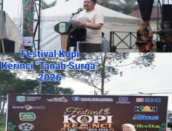 Bupati Monadi,S.Sos,M. Si, Resmi Buka Semarak Festival Kopi Kerinci ” Tanah Surga” Seduh 3.805 Kopi
