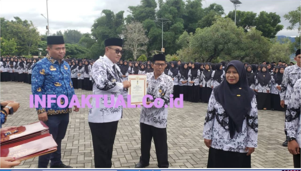 Walikota Alfin Pimpin Apel HUT PGRI ke-80 dan Hari Guru Nasional